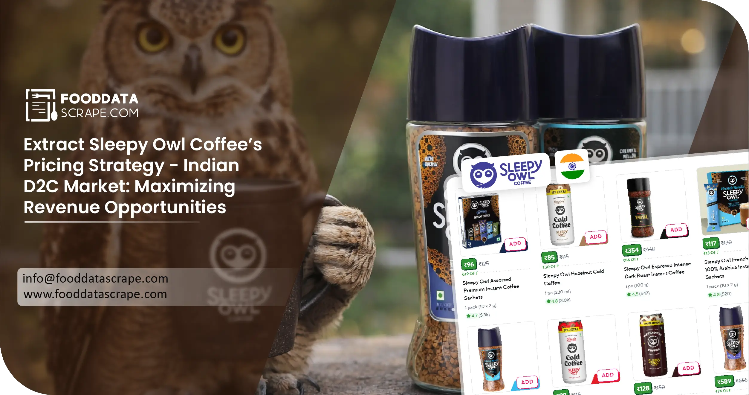 Sleepy Owl Coffee Pricing Strategy Scraping - Indian D2C Market